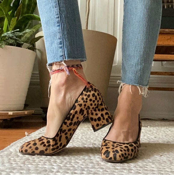 j crew leopard heels